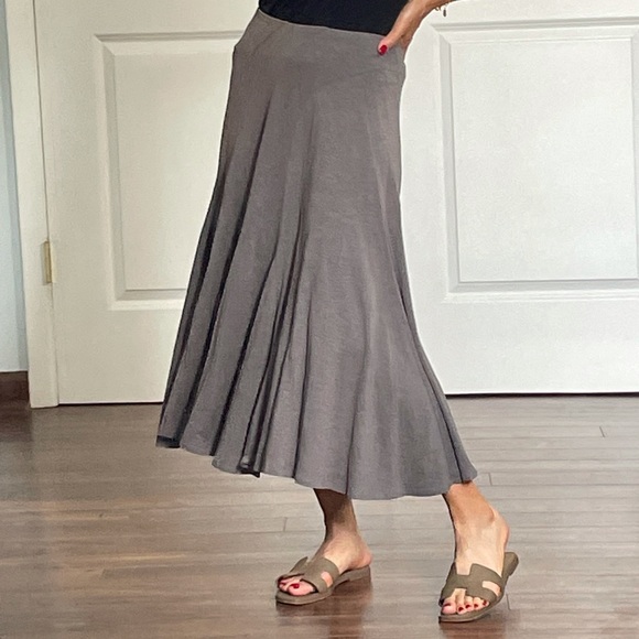 Hill Skirts Hill Cottonmodal Blend Full Skirt Size M